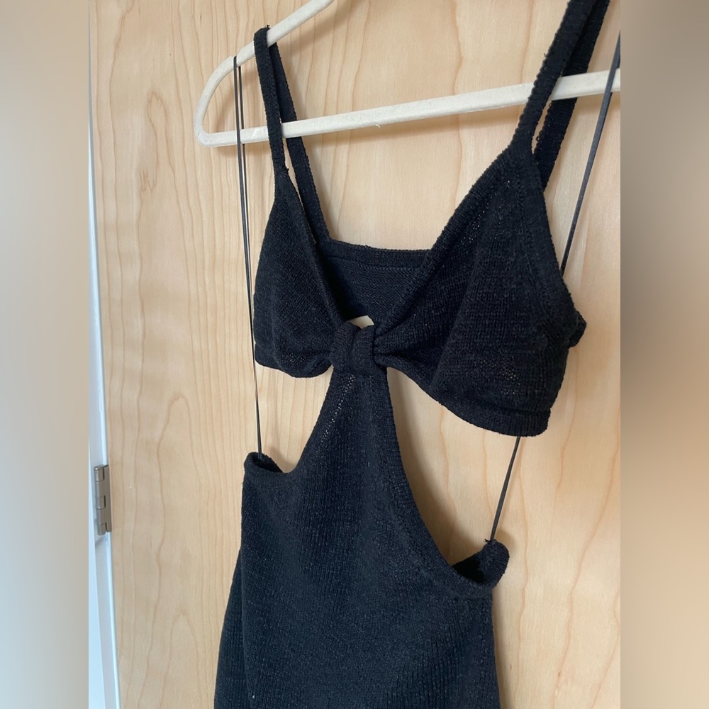 Cutout Backless Knit Dress